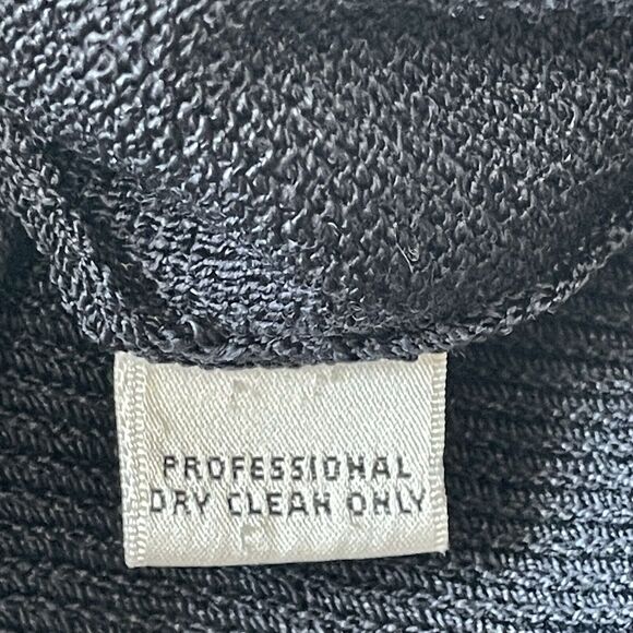 St John Collection Santana Knit Crop Pants Navy Pull On Elastic Waist Wide Leg - Picture 5 of 7